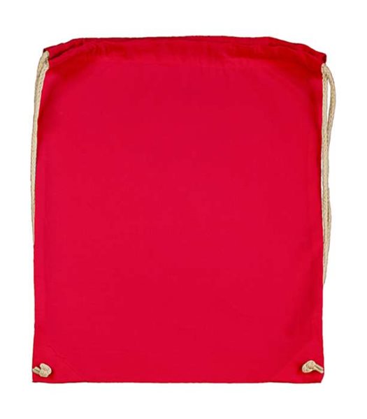 Levně Bavlněný batoh k domalování - barva červená, Sleva 15%