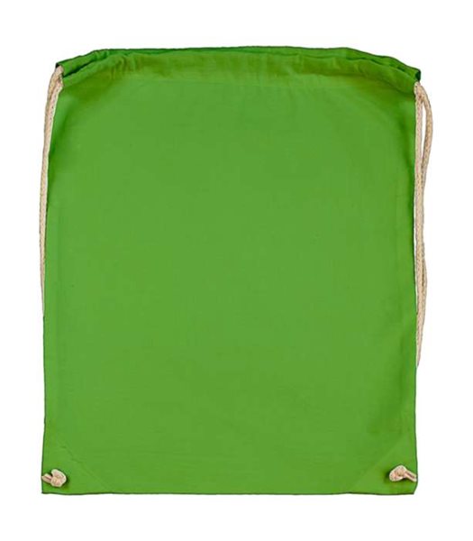Bavlněný batoh k domalování - barva světle zelená, Sleva 15%
