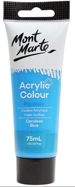 Levně Akrylová barva Mont Marte 75 ml - azurová modrá