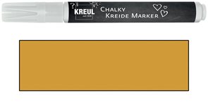 Křídový popisovač KREUL Medium - svítící zlatá (šíře hrotu 2-3mm)