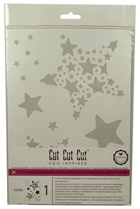 Samolepicí šablona CUT-CUT 22x34 cm - Star