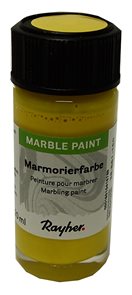 Mramorovací barva Rayher Marble Paint 20 ml - citronová