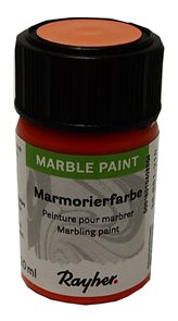 Mramorovací barva Rayher Marble Paint 20 ml - oranžová