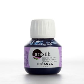 ARASILK Barva na hedvábí, 50 ml - ocean tmavěmodrá