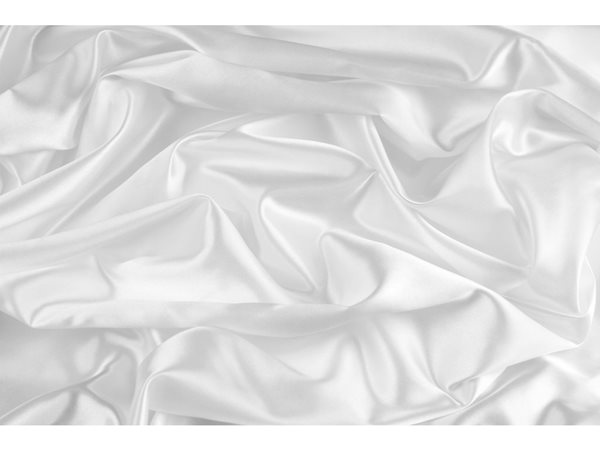 Levně Hedvábná šála 28 × 28 cm - přírodní bílá