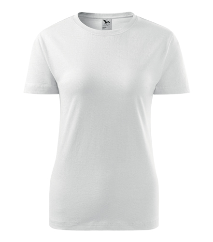 Levně Dámské tričko krátký rukáv - bílé, velikost S