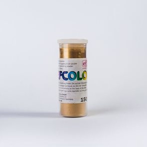 Efcolor - Smaltovací prášek, 10 ml - metalický zlatý