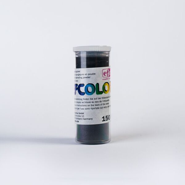 Levně Efcolor - Smaltovací prášek, 10 ml - textura černá