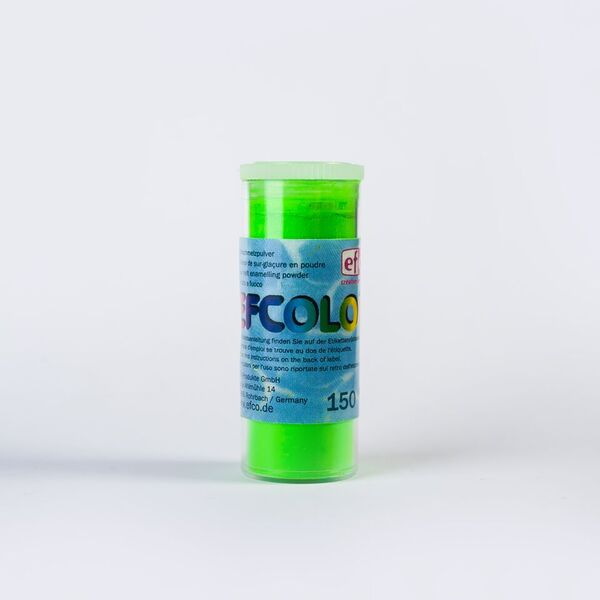 Levně Efcolor - Smaltovací prášek, 10 ml - neonově zelený