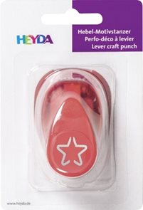 Ozdobná děrovačka na papír Heyda, 17 mm - Hvězda ve výseku