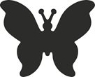 Ozdobná děrovačka na papír Heyda, 25 mm - Motýl