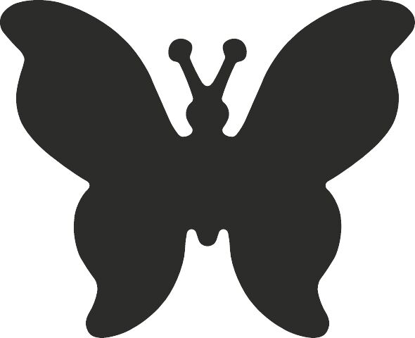 Ozdobná děrovačka na papír Heyda, 25 mm - Motýl