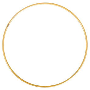 Kovový kruh, průměr 15 cm - zlatý