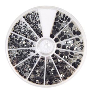 Nažehlovací kamínky Rayher Hotfix - křišťálové, 2-5 mm ( 580ks )