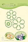 Vyřezávací kovová a embosovací šablona Leabilities -  Snadné květy (5 ks)