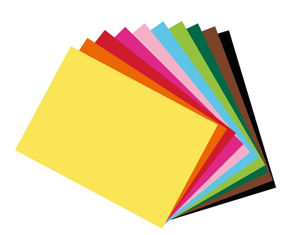 Levně Barevné papíry A4 300 g - mix 10 barev 10 kusů /Fotokarton DIN A4 sort./