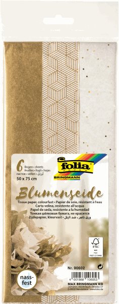 Levně Folia hedvábný papír - zlatý mix, 17 g/m2