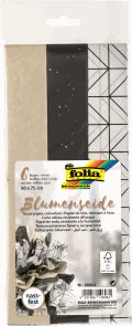 Folia hedvábný papír - černý mix, 17 g/m2