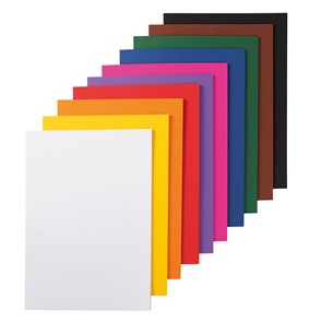 Barevn&#253; karton - 180 g/m2 o form&#225;tu A4 - 100 archů v 10 barv&#225;ch