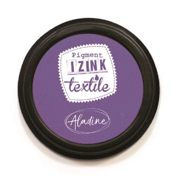 Textilní razítkovací polštářek Aladine IZINK - fialový, Sleva 18%