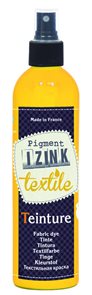 Barva na textil IZINK - tekutá - 180 ml s rozprašovačem - Žlutá