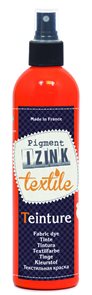 Barva na textil IZINK - tekutá - 180 ml s rozprašovačem - Oranžová