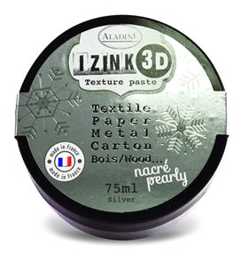 3D strukturovací pasta IZINK, stříbrná