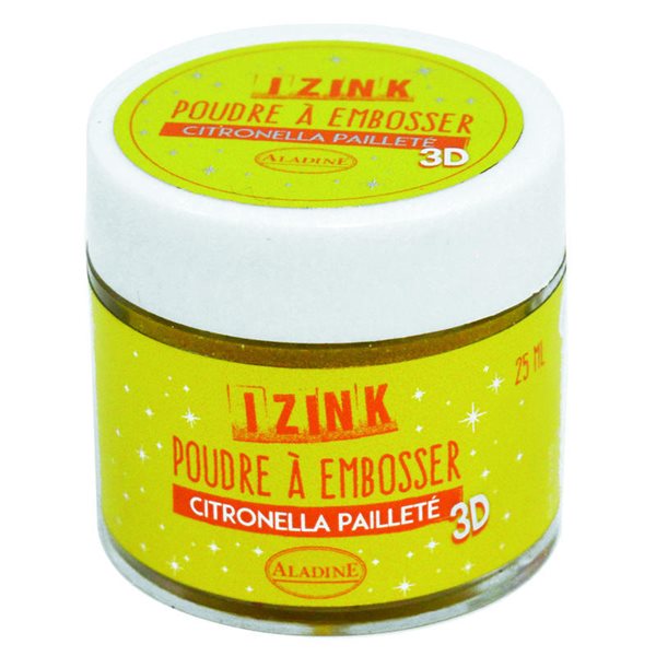 Levně Embosovací prášek Aladine, IZINK - Citronella, 25 ml