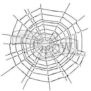Plastová šablona - Pavučina, 15,24 × 15,24 cm