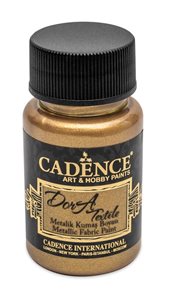 Barva na textil Cadence DORA, 50 ml - antická zlatá (antique gold)
