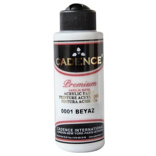 Levně Akrylová barva Cadence Premium, 70 ml - bílá