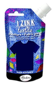 Textilní barva, IZINK klasická - 80 ml - tm. modrá 