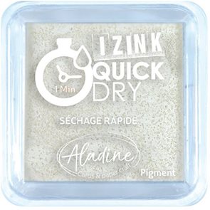 Razítkovací polštářek Izink Quick Dry, rychle schnoucí - bílá