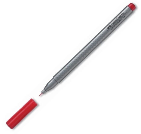 Levně Popisovač Faber-Castell Grip 0.4 mm, červená
