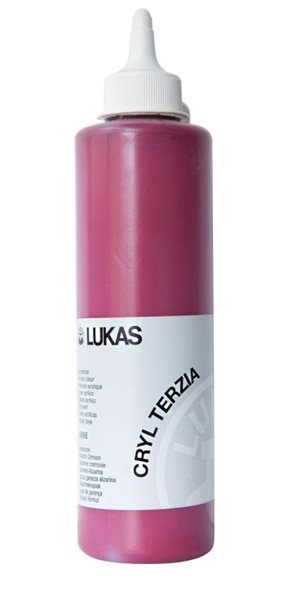 Levně Akrylová barva LUKAS "Cryl Terzia" 500 ml - alirazinový karmín, Sleva 30%