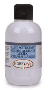 Akrylová barva Hobby Art, lesklá 50 ml - bílá