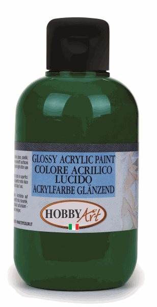 Levně Akrylová barva Hobby Art, lesklá 250 ml - zelená