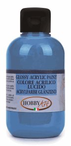 Akrylová barva Hobby Art, lesklá 250 ml - modrá