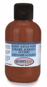 Akrylová barva Hobby Art, lesklá 250 ml - hnědá