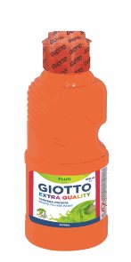 Temperová barva Giotto fluorescentní  250 ml - oranžová