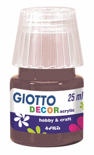 Levně Akrylová barva Giotto Decor matt 25 ml - hnědá
