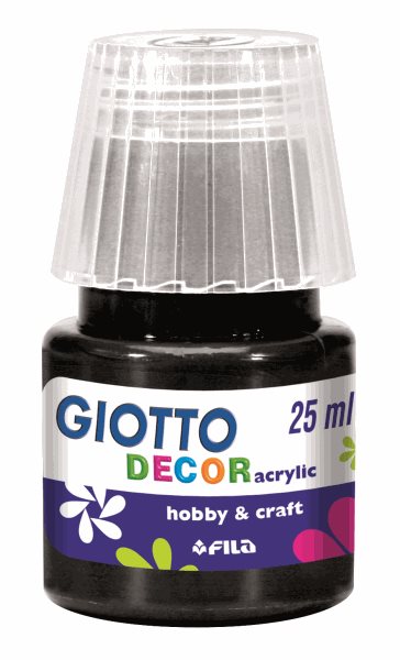Levně Akrylová barva Giotto Decor matt 25 ml - černá