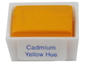 Umělecká akvarelová barva Daler-Rowney Aquafine  1/2 pánvička - kadmium žluté