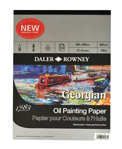 Blok na olejové barvy Daler Rowney Georgian, 12 listů
