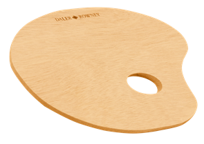 Paleta Daler Rowney - dřevěná , ovál
