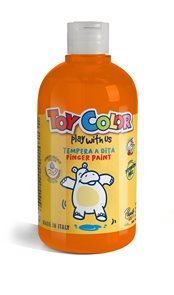 Prstová barva Toy Color - 500 ml - oranžová