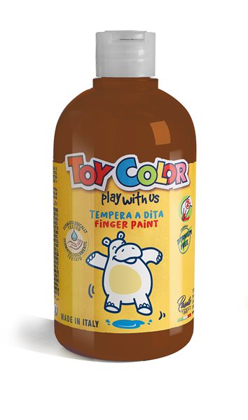 Prstová barva Toy Color - 500 ml - hnědá, Sleva 30%