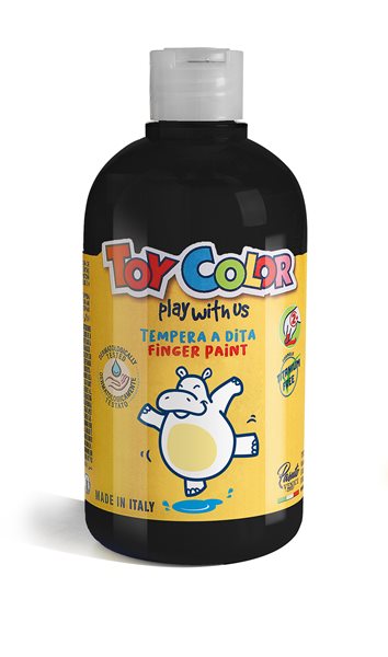 Prstová barva Toy Color - 500 ml - černá, Sleva 30%