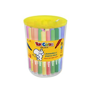 Sada fixů Toy Color JUMBO v plastov&#233;m boxu 48 ks