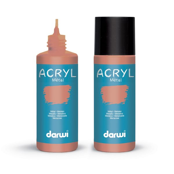 Levně Akrylová barva DARWI ACRYL OPAK 80 ml, metalická měděná